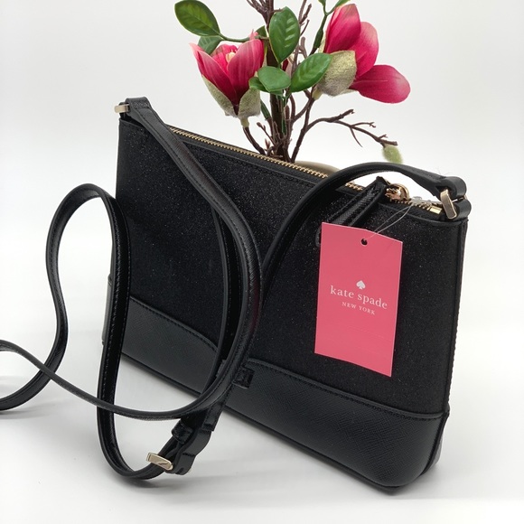 Kate Spade Lola Glitter Crossbody Black - Picture 3 of 10